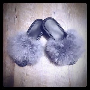 Custom handmade furry slippera